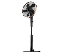 Cecotec Ventilador de Pie con Mando a Distancia y Temporizador EnergySilence 1040 SmartExtreme. 28 W, 10 Aspas 40 cm de Diámetro, Oscilante, 24 Velocidades, Ajustable 115-135cm, Motor DC, Negro