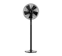 Cecotec Ventilador de pie con Mando a Distancia y Temporizador EnergySilence 550 Smart. 55 W, 5 Aspas de 40 cm de Diámetro, Oscilante, 3 Velocidades, 2 Alturas, Motor de Cobre, Negro