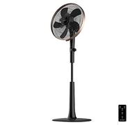 Cecotec Ventilador de Pie EnergySilence 1040 SmartExtreme. 60 W, 10 Aspas 16" (40 cm) de Diámetro, Oscilante, 24 Velocidades, Ajustable (112-135 cm), Motor de Cobre, Temporizador de 15h, Negro