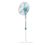 Cecotec Ventilador de Pie EnergySilence 500. 40 W, 5 Aspas de 40 cm de diámetro, Oscilante, 3 Velocidades, Altura Ajustable de 110 a 130 cm, Motor de Cobre, Diseño en Blanco