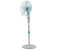 Cecotec Ventilador de Pie EnergySilence 520 Power White, 50 W, 5 Aspas 16" (40 cm) de Diámetro, Oscilante, 4 Velocidades, Ajustable(110-135 cm), Motor de Cobre, Temporizador de 2h
