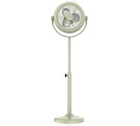 Cecotec Ventilador de Pie Retro EnergySilence 250 ClassicStyle Green. 25W, Diámetro de 10", 3 Aspas Aerodinámicas, Inclinación Ajustable, 2 Velocidades, Diseño Elegante Color Verde