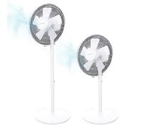 Cecotec Ventilador de Pie y Sobremesa EnergySilence 535 2in1. 40 W de Potencia, Diámetro 16", 5 Aspas, Altura Ajustable hasta 115 cm, 3 Velocidades, Oscilación Automática de 75º