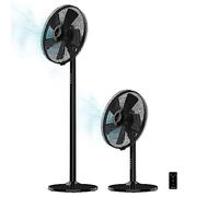 Cecotec Ventilador de Pie y Sobremesa EnergySilence 555 2in1 Smart XL. 55 W, Diámetro 16", 5 Aspas, Motor de cobre, Mando a distancia, 3 Modos y 3 Velocidades, Temporizador 7 h y Oscilación