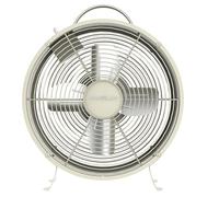 Cecotec Ventilador de Sobremesa EnergySilence 400 RetroDesk Beige. 25W de Potencia, 8 Pulgadas, 4 Aspas aerodinámicas, Diseño minimalista, 2 Velocidades, Robusta y Base Estable