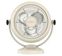 Cecotec Ventilador de Sobremesa 800 RetroDesk Beige, 20W de potencia, 8 Pulgadas, Inclinación ajustable, 3 aspas aerodinámicas, 2 Velocidades, Robusta y Base Estable