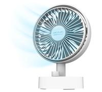 Cecotec EnergySilence 2000 Portable Desk Ventilador de Sobremesa de Batería Blanco