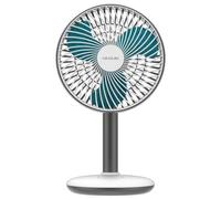 Cecotec Ventilador de Sobremesa a Batería EnergySilence 4000 Portable Desk, 4000mAh, Gran Autonomía, 6 pulgadas, Panel táctil, 4 Velocidades, Inclinación ajustable, Blanco