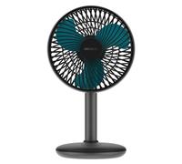 Cecotec Ventilador de Sobremesa a Batería EnergySilence 4000 Portable Desk Dark, 4000mAh, Gran Autonomía, 6 pulgadas, Panel táctil, 4 Velocidades, Inclinación ajustable, Negro