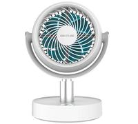 Cecotec Ventilador de Sobremesa Circulador de Aire de Batería EnergySilence 800 Cyclone Desk Portable Cool. 10W, Motor DC, Batería 4000mAh, 5 Velocidades, Oscilación e Inclinación Ajustables