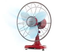 Cecotec Ventilador de Sobremesa EnergySilence 1090 RetroDesk Design. 40W de potencia, 12 Pulgadas, Diseño único y elegante, 3 Aspas aerodinámicas, 3 Velocidades, Oscilación 80º, Inclinación ajustable