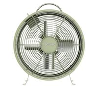 Cecotec Ventilador de Sobremesa EnergySilence 400 RetroDesk Green. 25W de Potencia, 8 Pulgadas, 4 Aspas aerodinámicas, Diseño minimalista, 2 Velocidades, Robusta y Base Estable