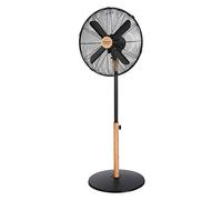 Cecotec Ventilador de Sobremesa EnergySilence 560 WoodDesk. 4 Aspas de 12" (30cm) de Di‡metro, Oscilante, 3 Velocidades, Motor de Cobre, Acabado Negro y Efecto Madera, 45W