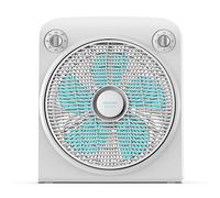 Cecotec Ventilador de Suelo con Temporizador EnergySilence 6000 PowerBox. 50 W, 5 Aspas de 30 cm de diámetro, 3 Velocidades, Motor de Cobre, Rejilla Rotatoria, Blanco