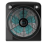 Cecotec Ventilador de Suelo con Temporizador EnergySilence 6000 PowerBox Black. 50 W, 5 aspas de 30 cm de diámetro, 3 Velocidades, Motor de Cobre, Rejilla Rotatoria, Negro