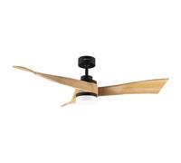 Cecotec Ventilador de Techo 40W EnergySilence Aero 5285 LightWood | Motor DC, 140cm, LED 18W 3 Tonalidades, Mando a Distancia, Temporizador 1/2/4/8h, 6 Velocidades, 3 Aspas, Verano/Invierno