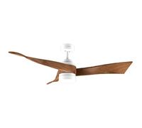 Cecotec Ventilador de Techo con Luz EnergySilence Aero 5280 DarkWood. 40W, Diámetro 52", Motor DC, Mando a distancia
