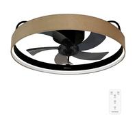 Cecotec Ventilador de Techo con Luz con Mando EnergySilence LampAero 650 Beige Design. Motor DC, 20W, LED de 45W, 5 Aspas de 17", 6 Velocidades, 3 Tonos de Luz, Temporizador, Modo Winter/Summer