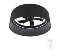 Cecotec Ventilador de Techo con Luz con Mando EnergySilence LampAero 650 Black Design. Motor DC, 20W, LED de 45W, 5 Aspas de 17", 6 Velocidades, 3 Tonos de Luz, Temporizador, Modo Winter/Summer