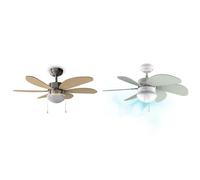 Cecotec Ventilador de Techo con Luz EnergySilence Aero 350. 50 W, Bajo consumo & Ventilador de techo EnergySilence 3600 Vision Mint. 50 W, Diámetro 92 cm, Lámpara, 3 Velocid