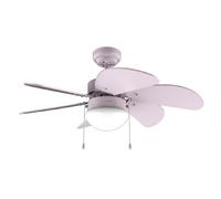 Cecotec Ventilador de techo EnergySilence Aero 3600 Vision Full Purple – 50W, 36”, 3 vel, 6 aspas