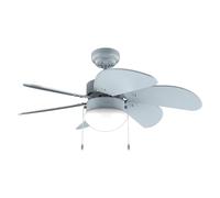 Cecotec Ventilador de Techo con Luz EnergySilence Aero 3600 Vision Full Sky. 50 W, Diámetro 36”, 3 Velocidades, 6 Aspas Reversibles, Modo winter-summer, Uso Sencillo, Interruptor en Cadena
