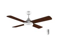 Cecotec Ventilador de Techo con Luz EnergySilence Aero 4250 Fresh. 55 W, Diámetro 42” con 4 Aspas Reversibles, Luz LED, Mando a distancia, Temporizador hasta 8h, 3 Velocidades