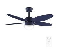 Cecotec Ventilador de Techo con Luz EnergySilence Aero 4260 Full Purple de 40 W con motor DC y 42” con luz LED, Mando a distancia, Temporizador, 6 Velocidades y 5 Aspas Reversibles