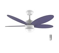 Cecotec Ventilador de Techo con Luz EnergySilence Aero 4260 Purple. 40 W, Motor DC, Diámetro 42” con 5 Aspas Reversibles, Luz LED, Mando a Distancia, Temporizador, 6 Velocidades