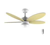 Cecotec Ventilador de Techo con Luz EnergySilence Aero 4260 SunLight. 40 W, Motor DC, Diámetro 42” con 5 Aspas Reversibles, Luz LED, Mando a distancia, Temporizador, 6 Velocidades