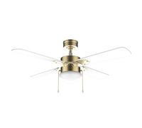 Cecotec ventilador de techo con luz energysilence aero 450 goldwhite d