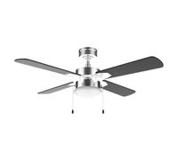 Cecotec Ventilador de Techo con Luz EnergySilence Aero 450 IronBlack de 50 W y 42” con luz, 3 Velocidades, 4 Aspas Reversibles y Modo winter-summer