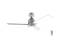 Cecotec Ventilador de Techo con Luz EnergySilence Aero 4850 Style White. 30 W, Diámetro 48" con 3 Aspas, Mando a Distancia, Motor DC, 6 Velocidades, Modo Winter-Summer y Natural Breeze