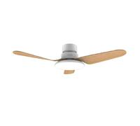 Cecotec Ventilador de Techo con Luz EnergySilence Aero 5200 Light LightWood motor DC de 30W, 43", Luz LED de 22W, 3 tonalidades, 3 Aspas, Temporizador programable, Modo winter/summer, 6 Velocidades