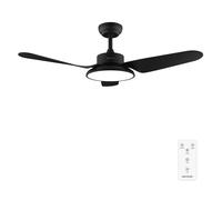 Cecotec Ventilador de techo EnergySilence Aero 5200 Light Motor DC 30W, LED 22W, 43" Negro