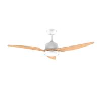 Cecotec ventilador de techo con luz energysilence aero 5250 lightwood.