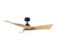 Cecotec ventilador de techo con luz energysilence aero 5285 lightwood.