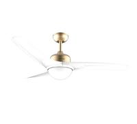 Cecotec ventilador de techo con luz energysilence aero 560 goldwhite.