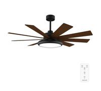 Cecotec Ventilador de Techo con Luz EnergySilence Aero 7000 Light Pro 36 W y 70” con luz LED 32W, control remoto, 6 velocidades, 9 aspas, modo winter-summer
