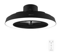 Cecotec Ventilador de Techo con Luz EnergySilence LampAero 600 InsideBlack. 40W, Motor DC, Luz LED de 40W, 5 Aspas, Mando, 3 Velocidades, 3 Tonalidades de luz, Temporizador, Modo winter/summer
