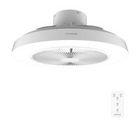 Cecotec Ventilador de Techo con Luz EnergySilence LampAero 600 InsideWhite. 40W, Motor DC, Luz LED de 40W, 5 Aspas, Mando, 3 Velocidades, 3 Tonalidades de luz, Temporizador, Modo winter/summer