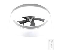 Cecotec Ventilador de Techo con Luz EnergySilence LampAero 650 White Design. Motor DC, 20W, luz LED, 5 Aspas de 17", Control remoto, 6 Velocidades, 3 Tonos de luz, Temporizador, Modo winter/summer