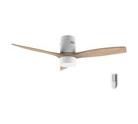 Cecotec Ventilador de Techo con Luz LED Energysilence Aero 5600 Classic. 40W, Motor DC, Diámetro 132 cm, Lámpara Led 18W, Temporizador, 6 Velocidades, Mando A Distancia, Función Verano/Invierno