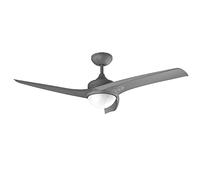 Cecotec Ventilador de Techo con Mando a Distancia, Temporizador y Luz LED EnergySilence Aero 560. 60 W, 132 cm de Diámetro, 3 Aspas, 3 Velocidades, Función Invierno, Diseño en gris