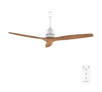 Ventilador de Techo Energysilence Aero 5270 40W Ø132cm (Blanco/Madera Oscura) - CECOTEC