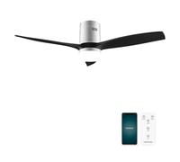 Ventilador de techo - CECOTEC EnergySilence Aero 5600 Aqua IronBlack Connected, 40 W, 6 velocidades, White