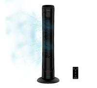 Cecotec Ventilador de Torre Digital con Mando a Distancia y Temporizador EnergySilence 9090 Skyline. 45 W, 40'' (102cm) de Altura, Oscilante, Motor de Cobre, 3 Velocidades, Negro