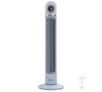 Cecotec Ventilador de torre EnergySilence 320 Max Skyline Retro Smart Blue de 32", 40W, LED display, Control táctil y remoto, 3 Velocidades, 3 Modos, Temporizador 12 horas y Oscilación 72ª