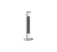 Cecotec Ventilador de Torre con Temporizador EnergySilence 8090 Skyline. 60 W, 33'' (84 cm) de Altura, Oscilación, Motor de Cobre, Control Mecánico, 3 Velocidades, Blanco