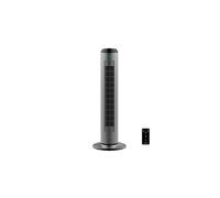 Cecotec Ventilador de Torre Digital con Mando a Distancia y Temporizador EnergySilence 8190 Skyline Ionic. 60 W, 33'' (84cm) de Altura, Oscilante, Ionizador, Motor de Cobre, 3 Velocidades, Gris